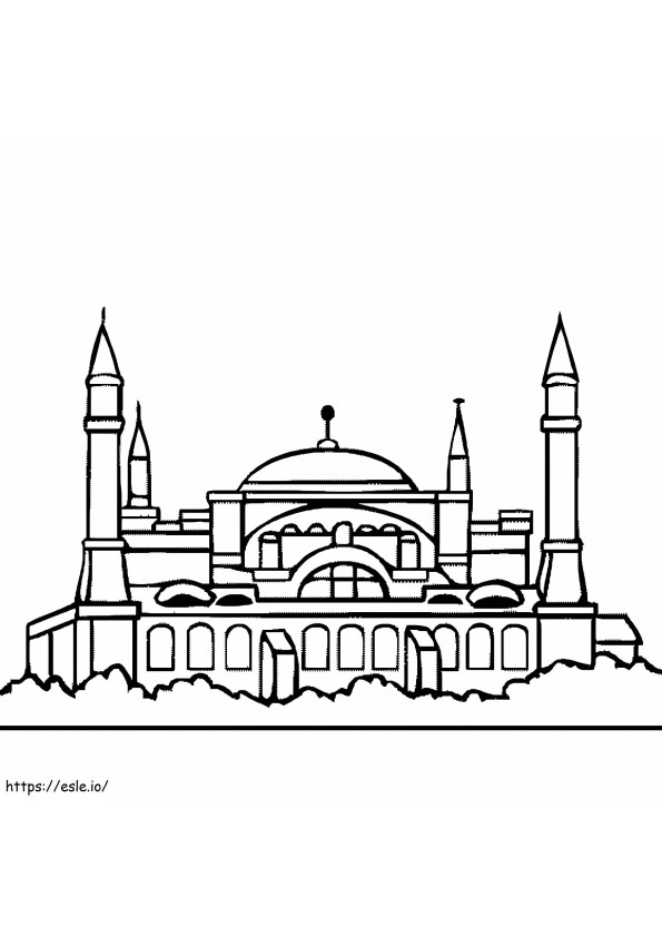 Hagia Sophia 2 kleurplaat