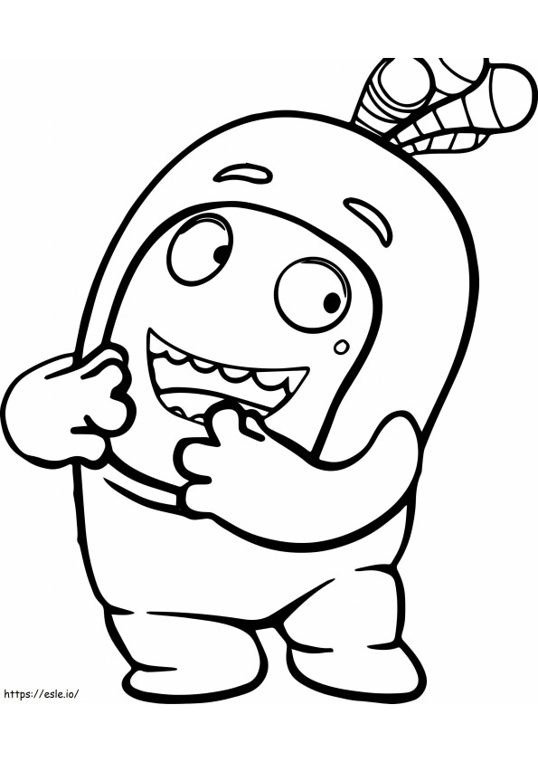 Funny Newt coloring page