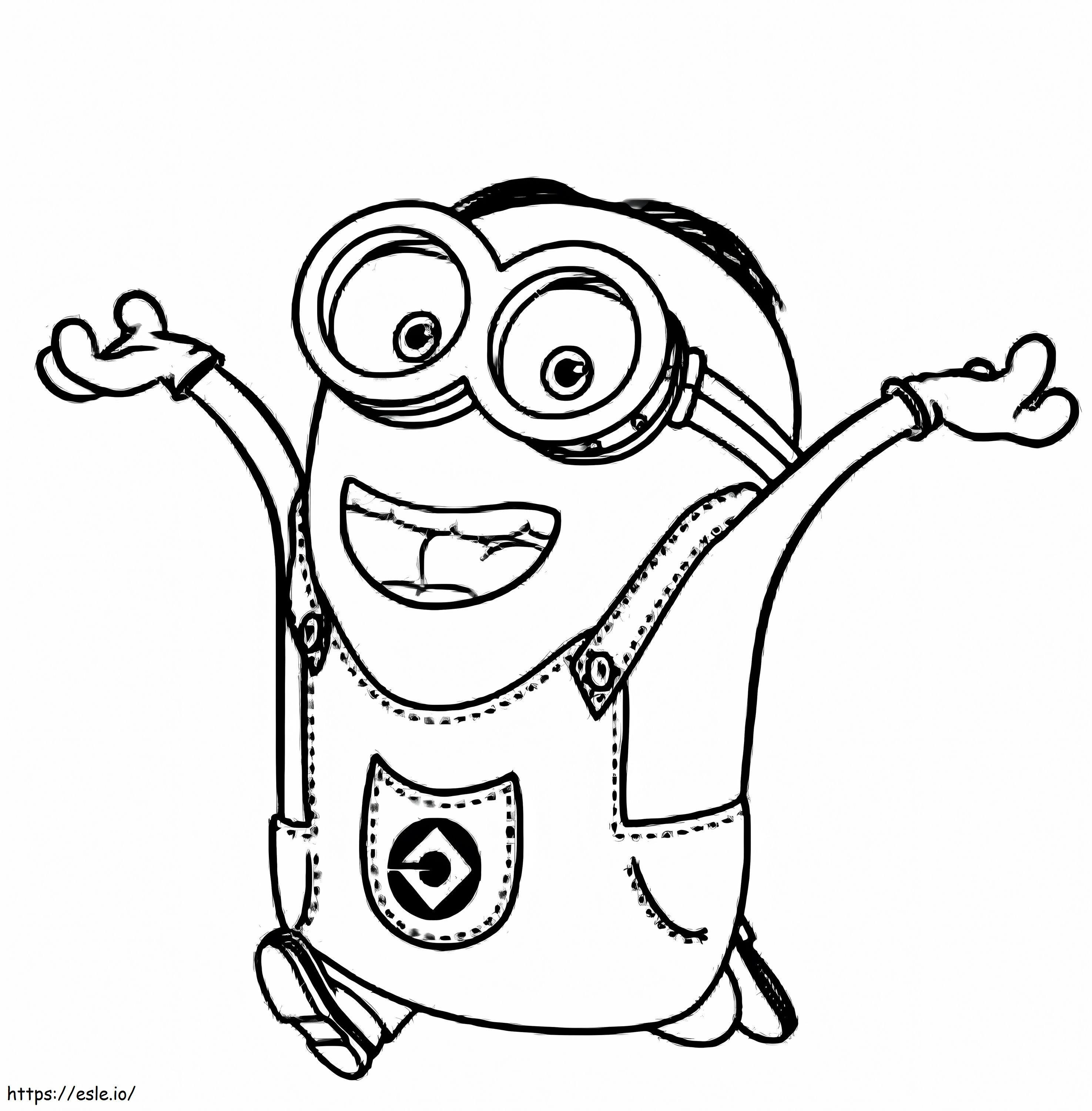 1531713237 Minion Stuart Running A4 coloring page