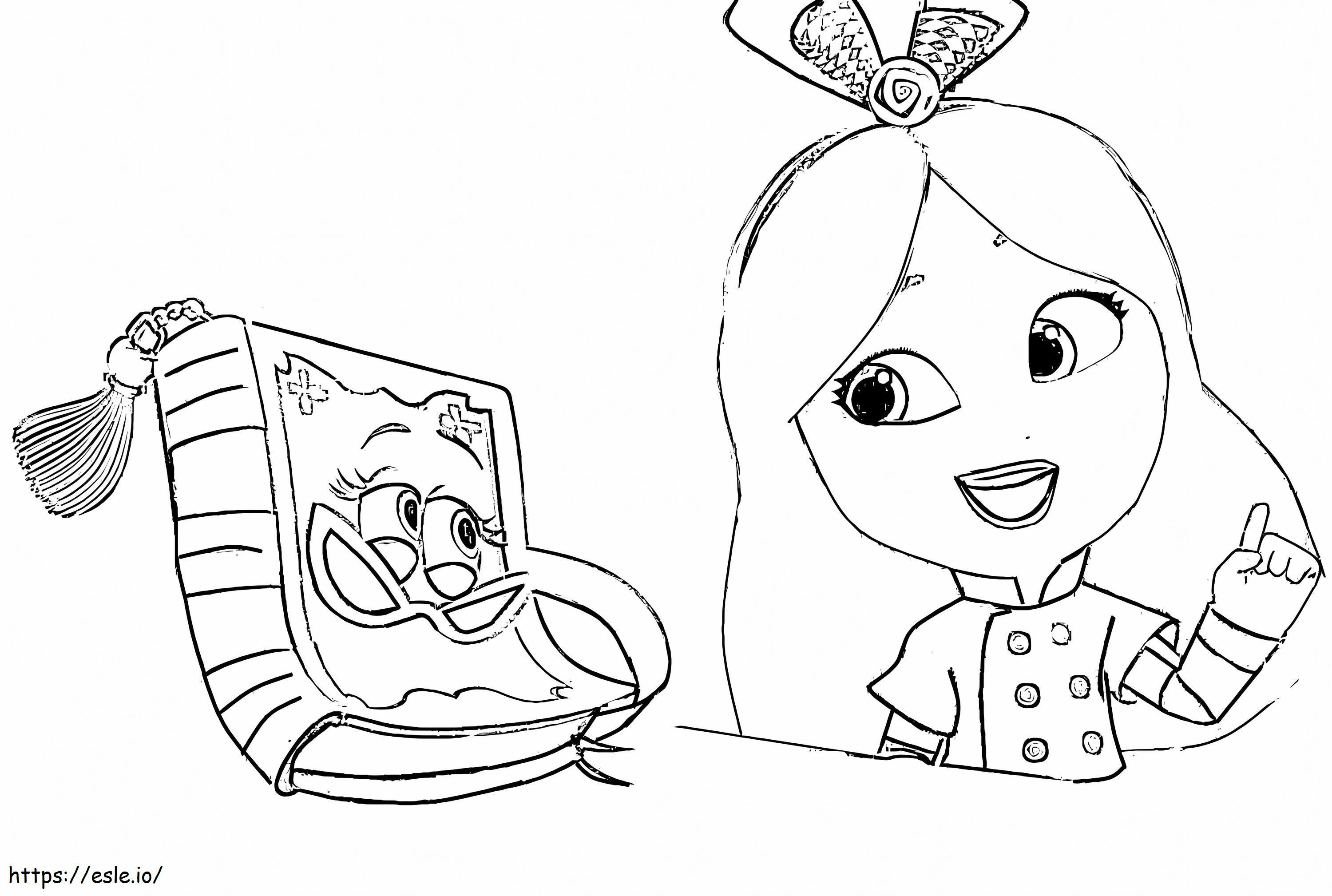 Print Adorable Alices Wonderland Bakery coloring page