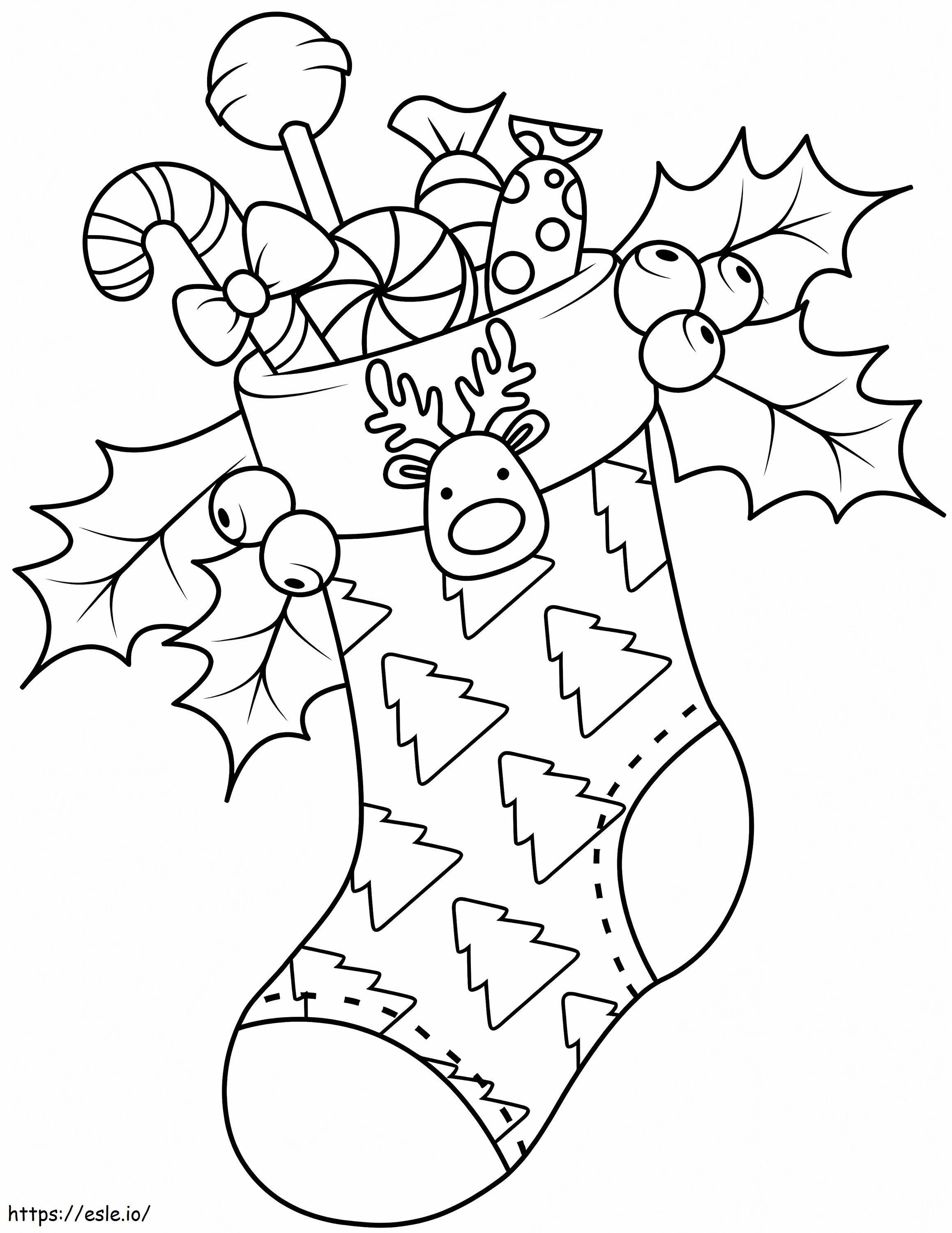 Christmas Stocking 1 coloring page