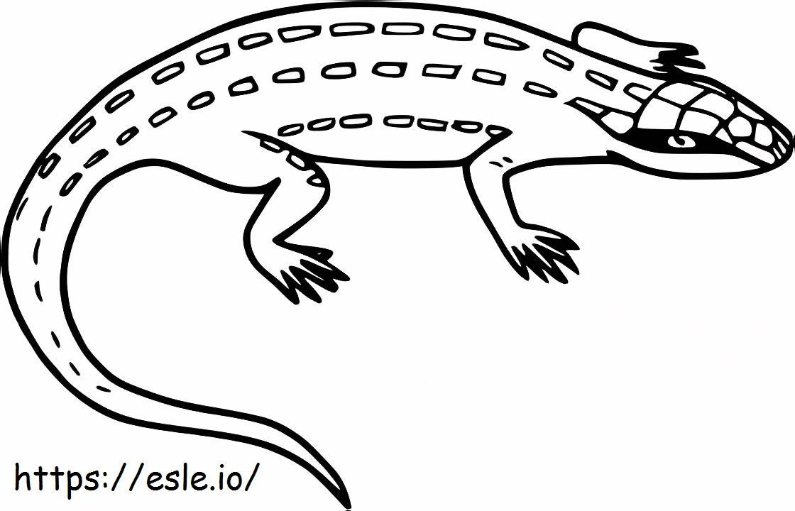 Leopard Lizard coloring page