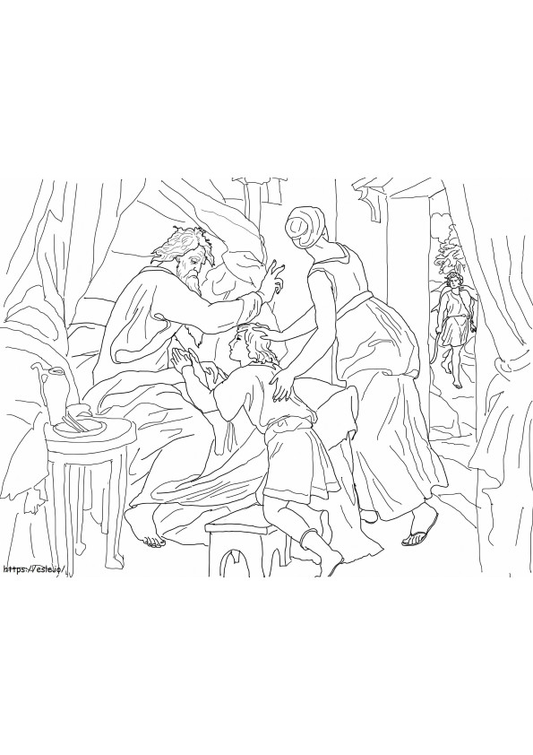 1576742012 5 Isaac Blessing Jacob coloring page