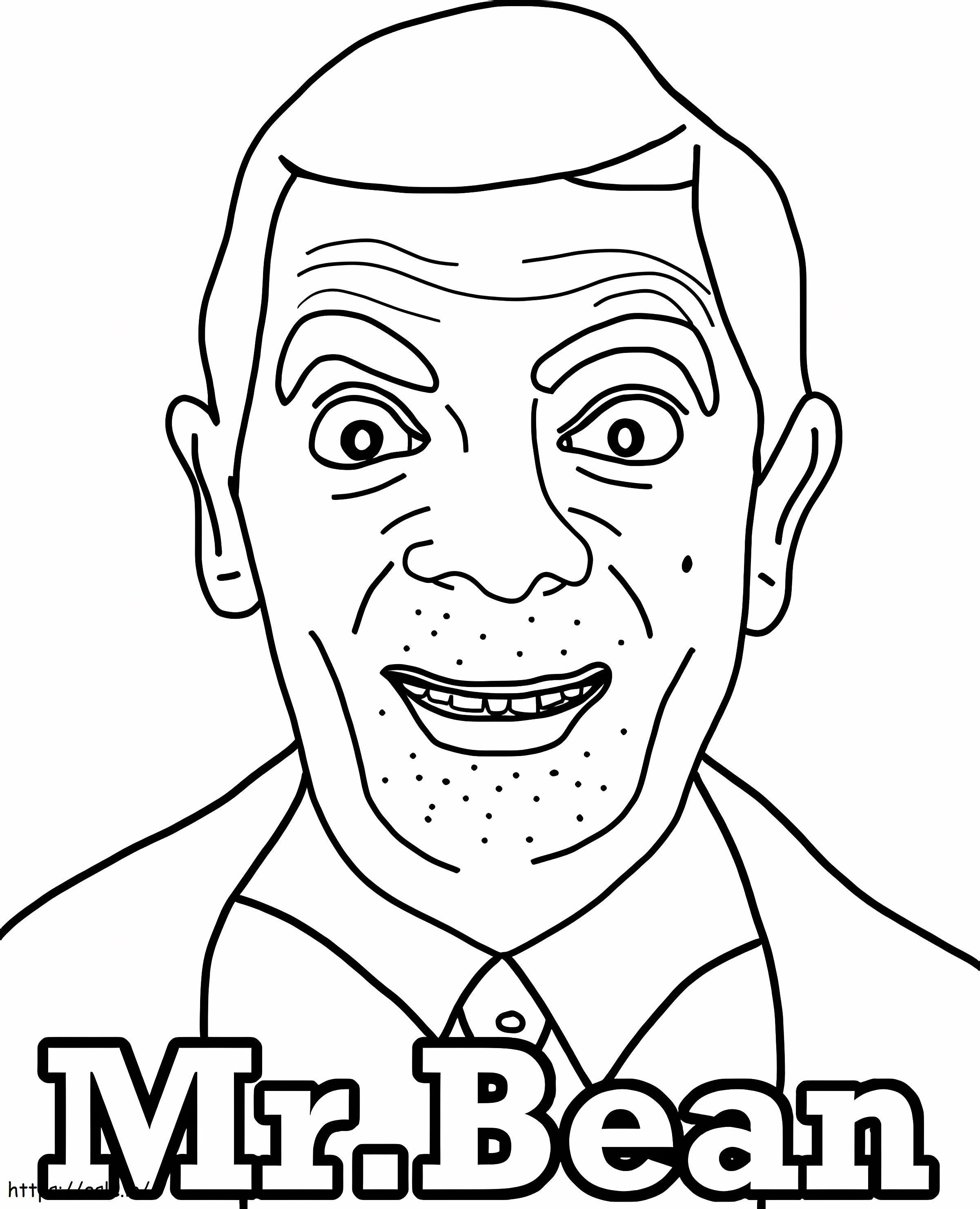 Boss Mr Bean coloring page