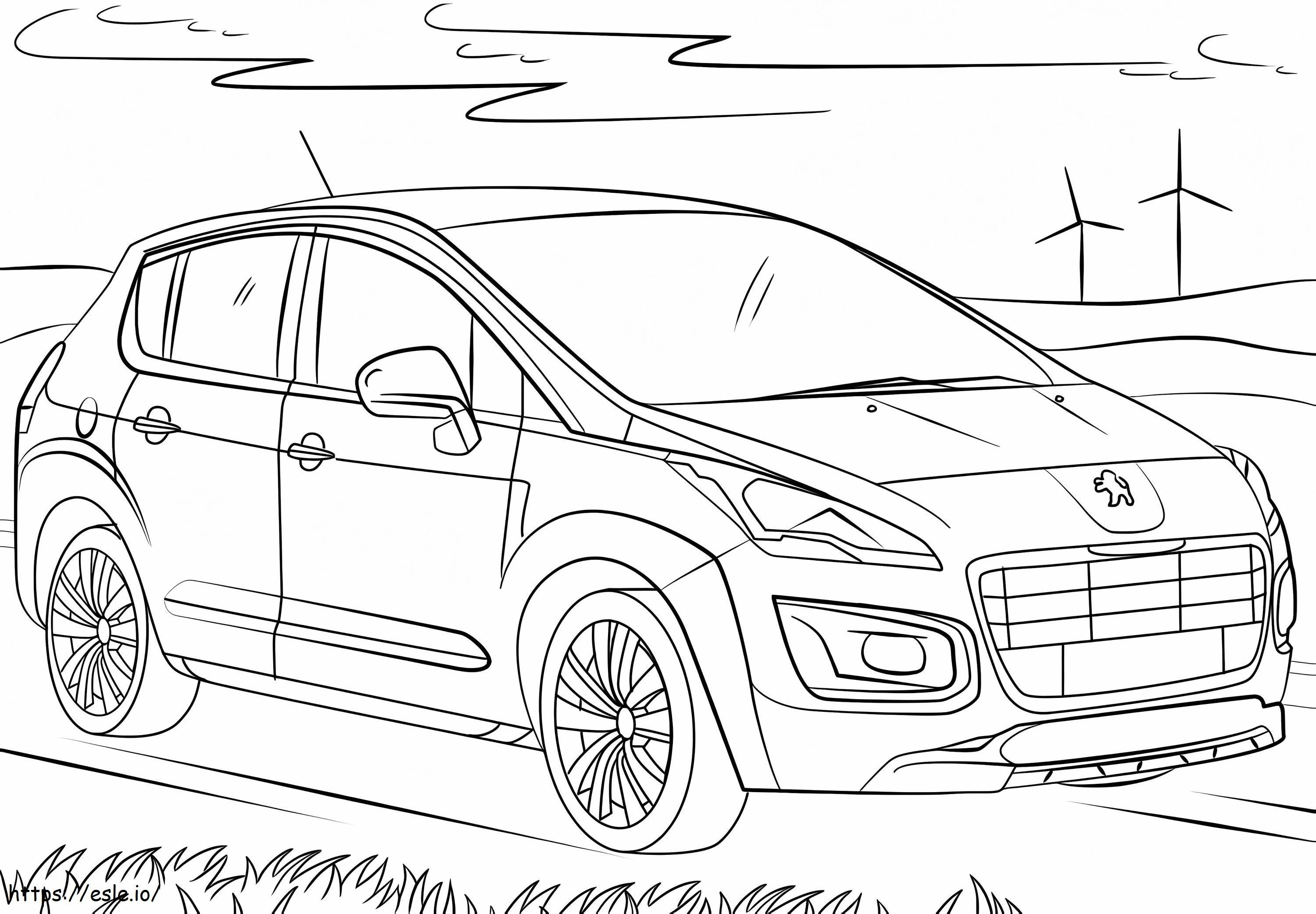 Peugeot 3008 coloring page