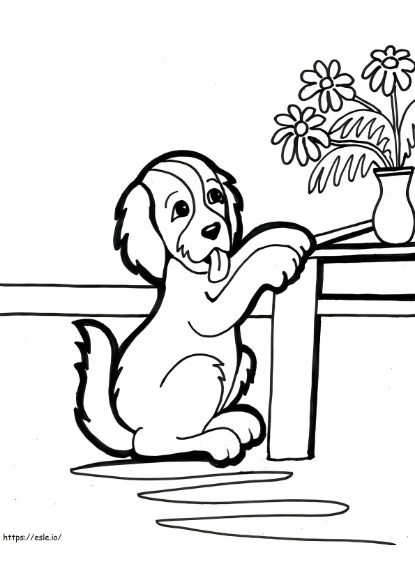 Puppy 1 coloring page