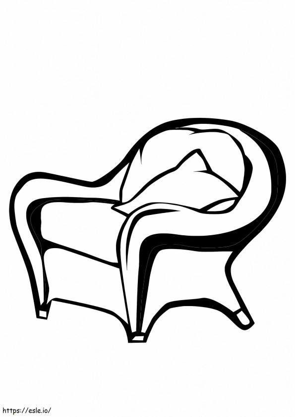 A Chair coloring page