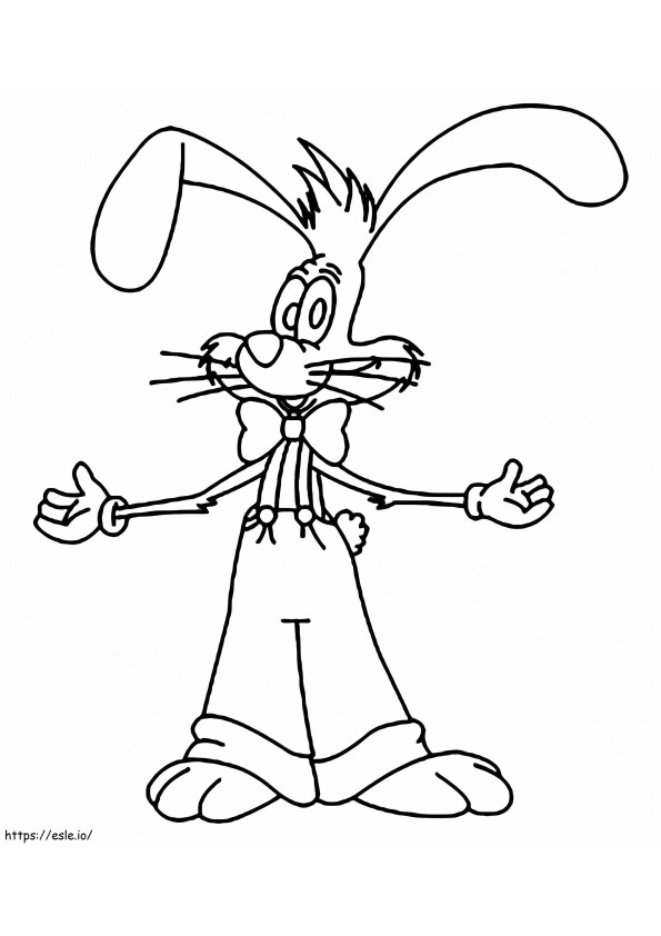Tulostettava Roger Rabbit värityskuva