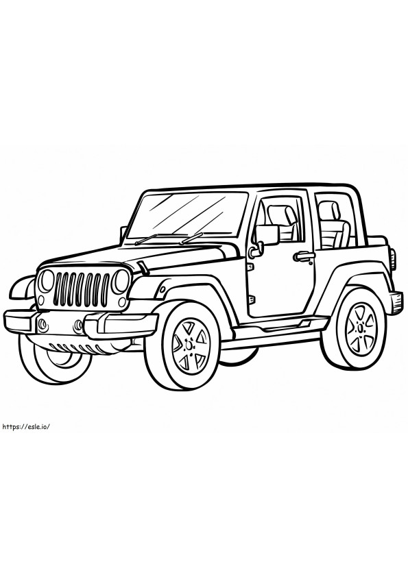Coloriage Jeep5 à imprimer dessin