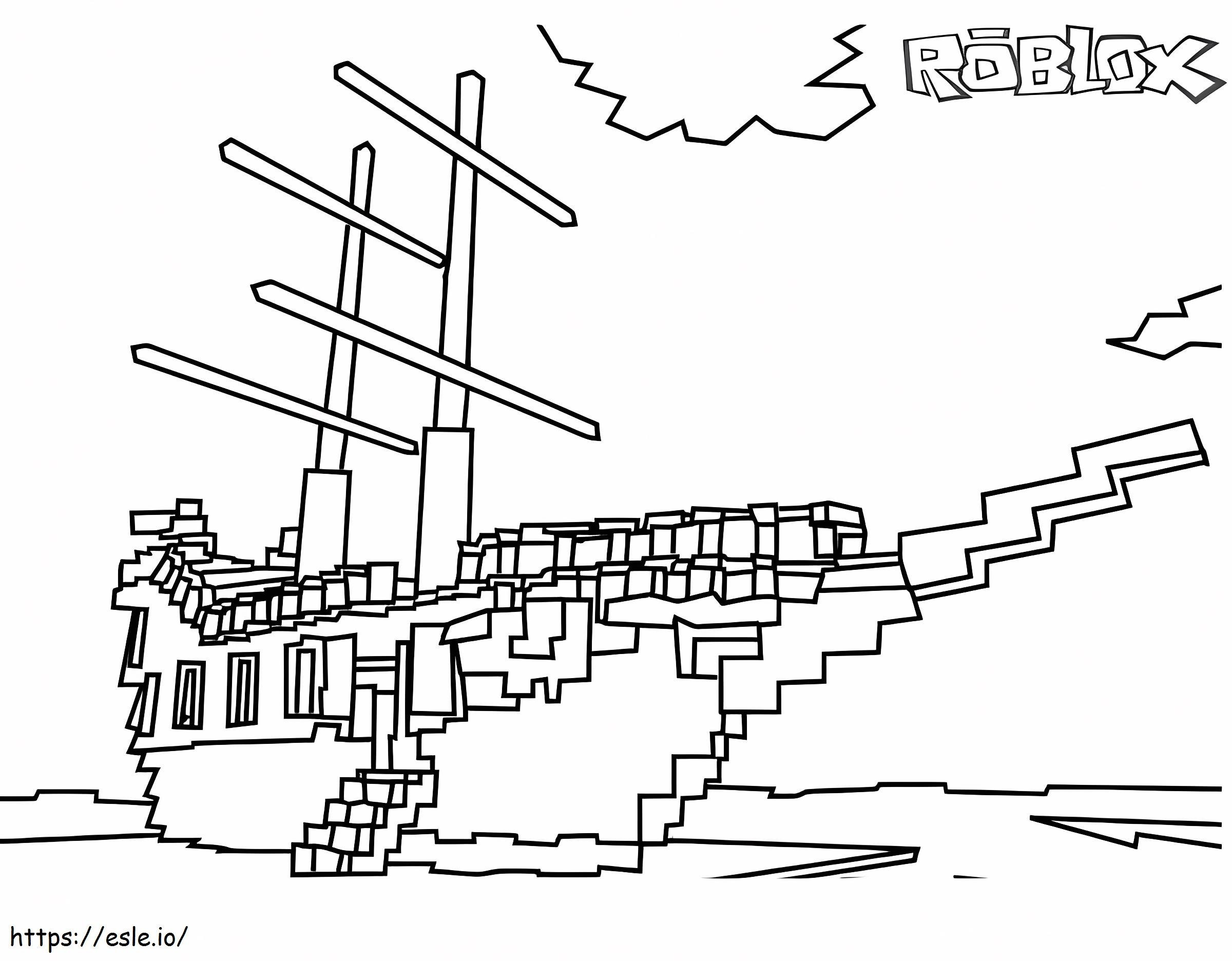 Nave Roblox coloring page