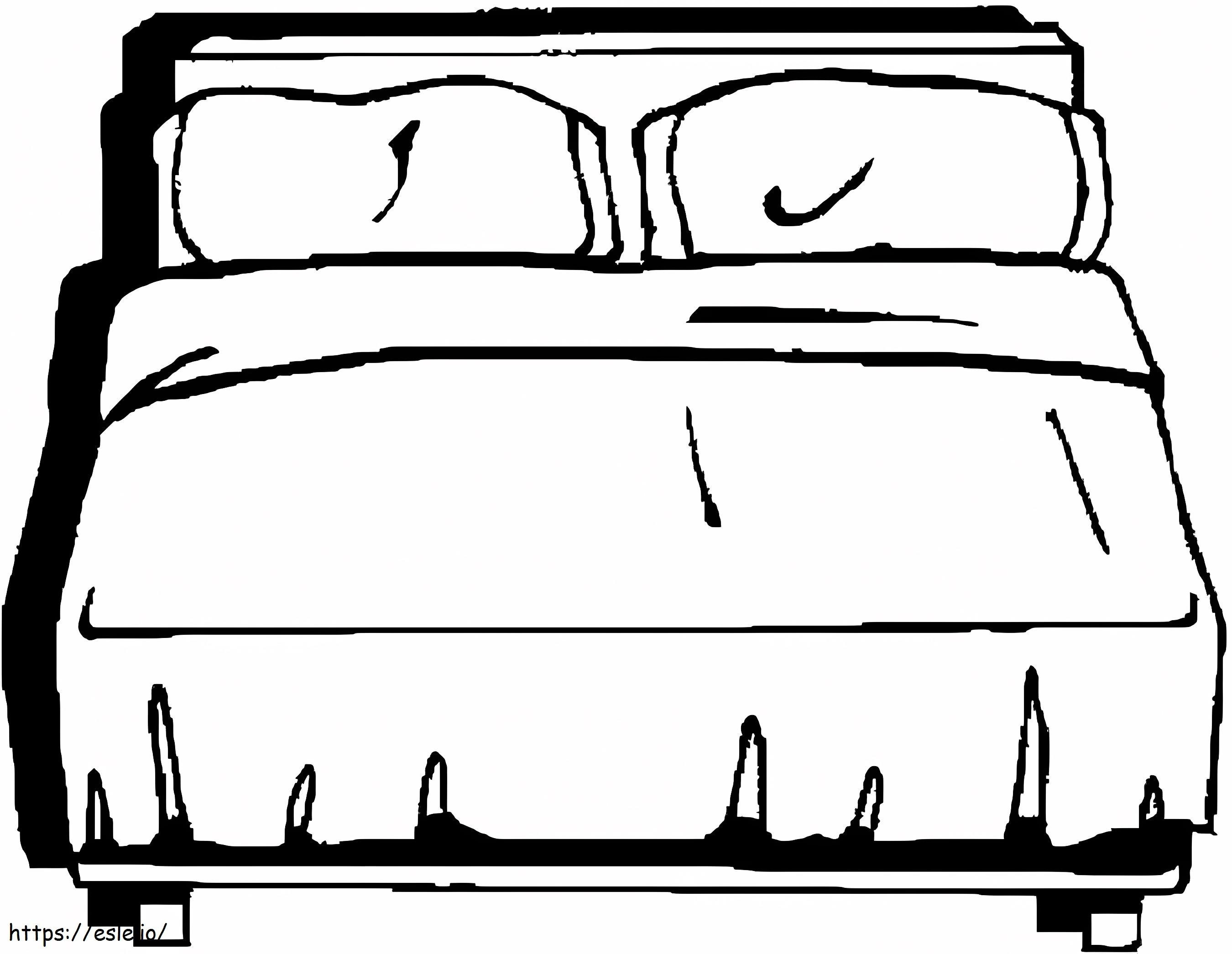 Bed 8 coloring page