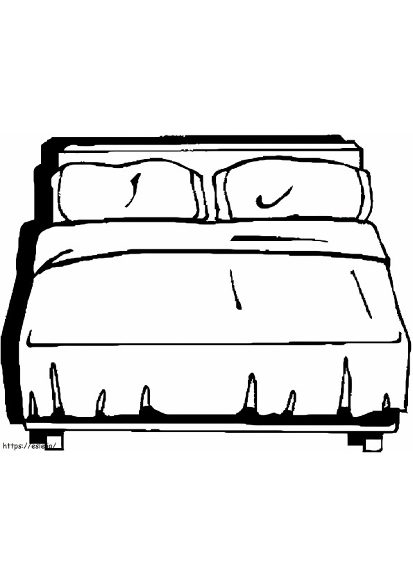 Łóżko 8 kolorowanka