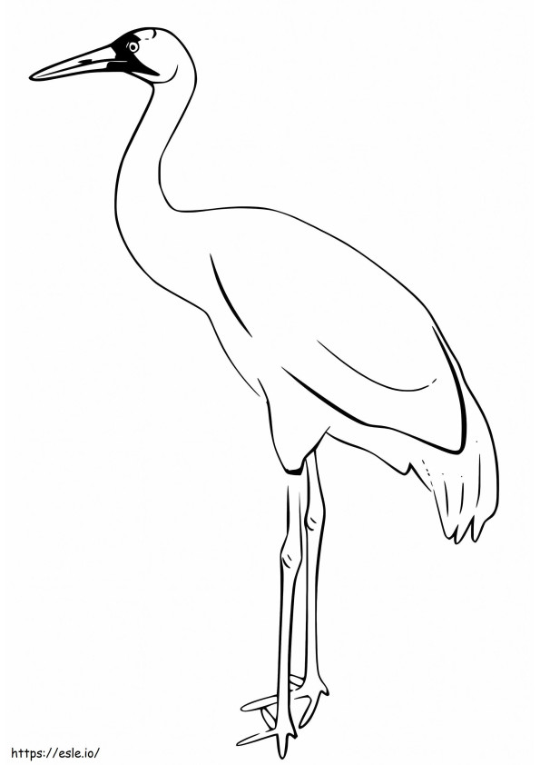 A Normal Crane coloring page