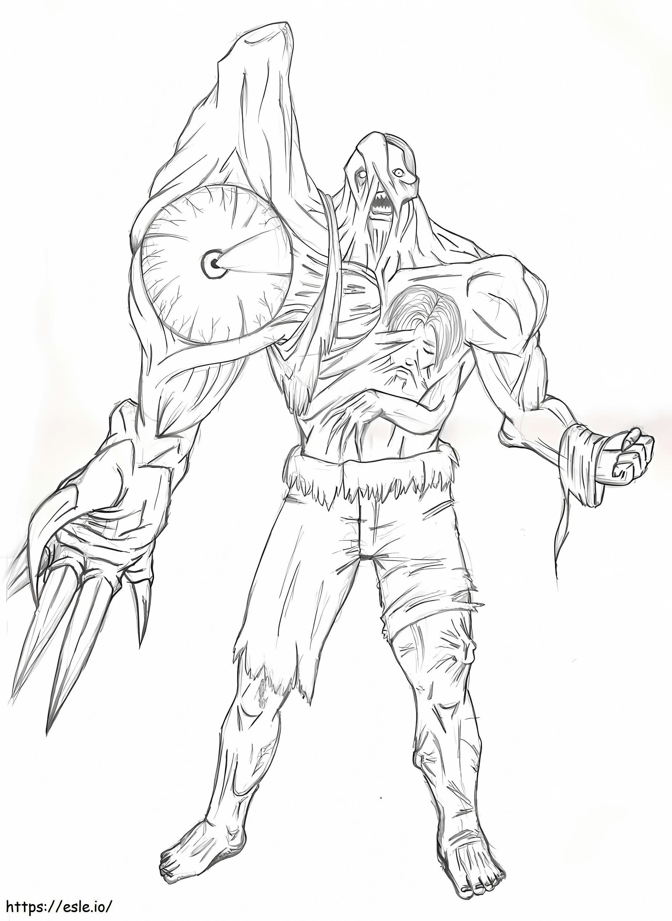 William Birkin Resident Evil coloring page