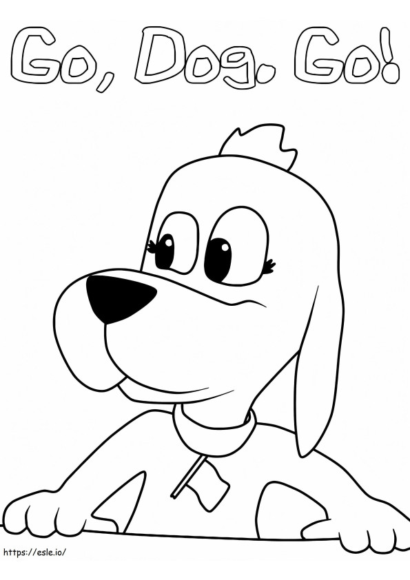 Go Dog Go For Kid coloring page