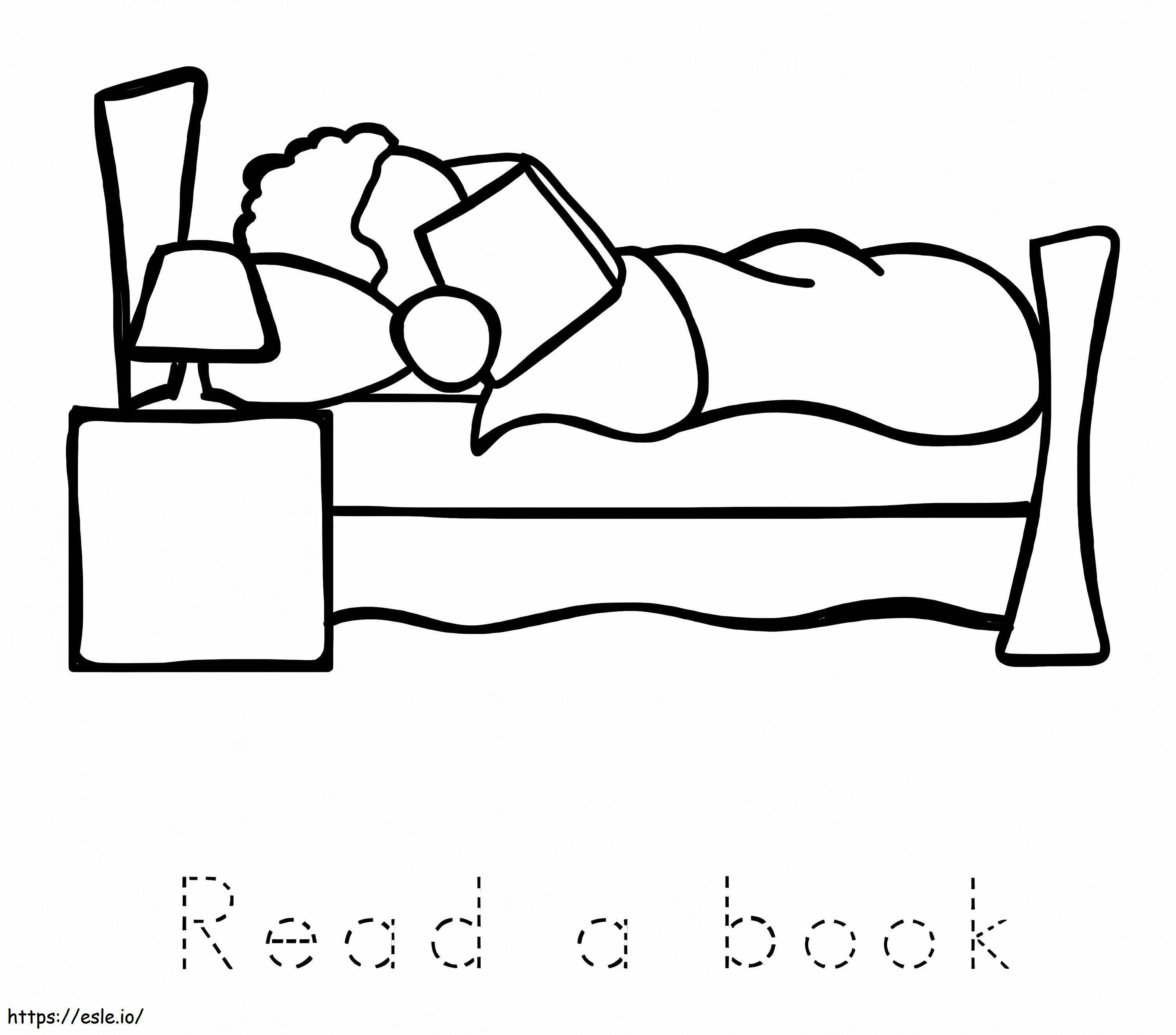 Read A Book coloring page