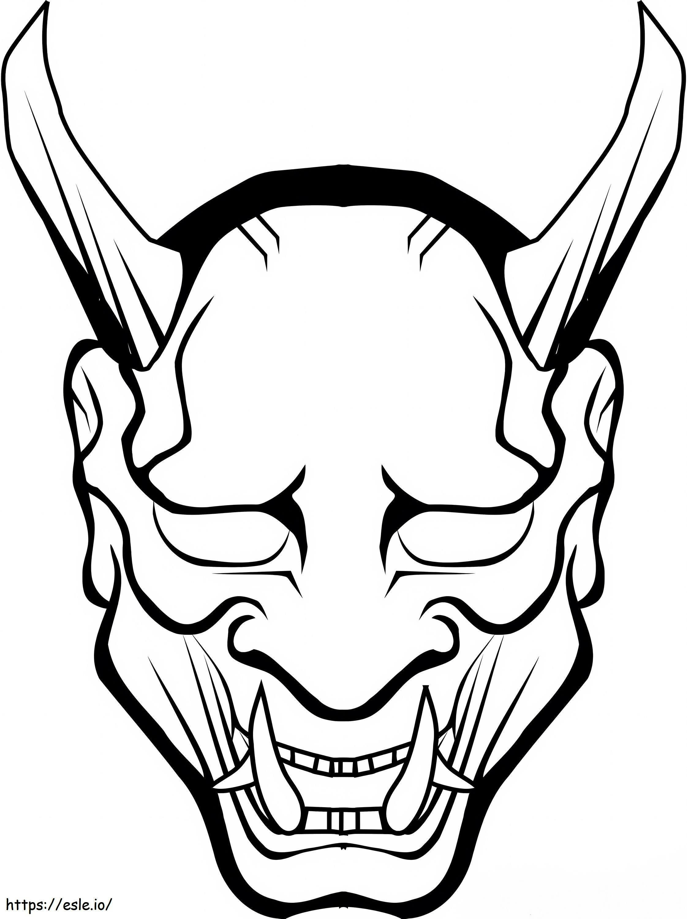 Monster Mask coloring page