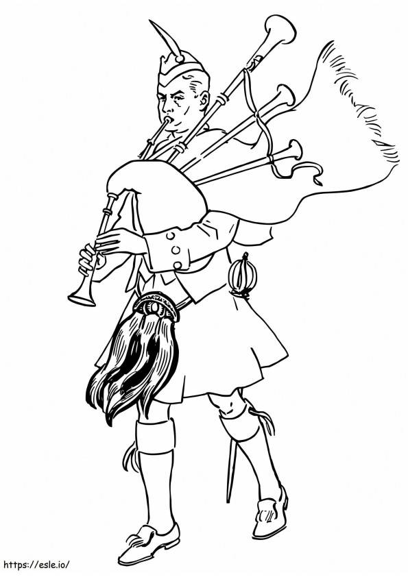 Scottish Bagpiper