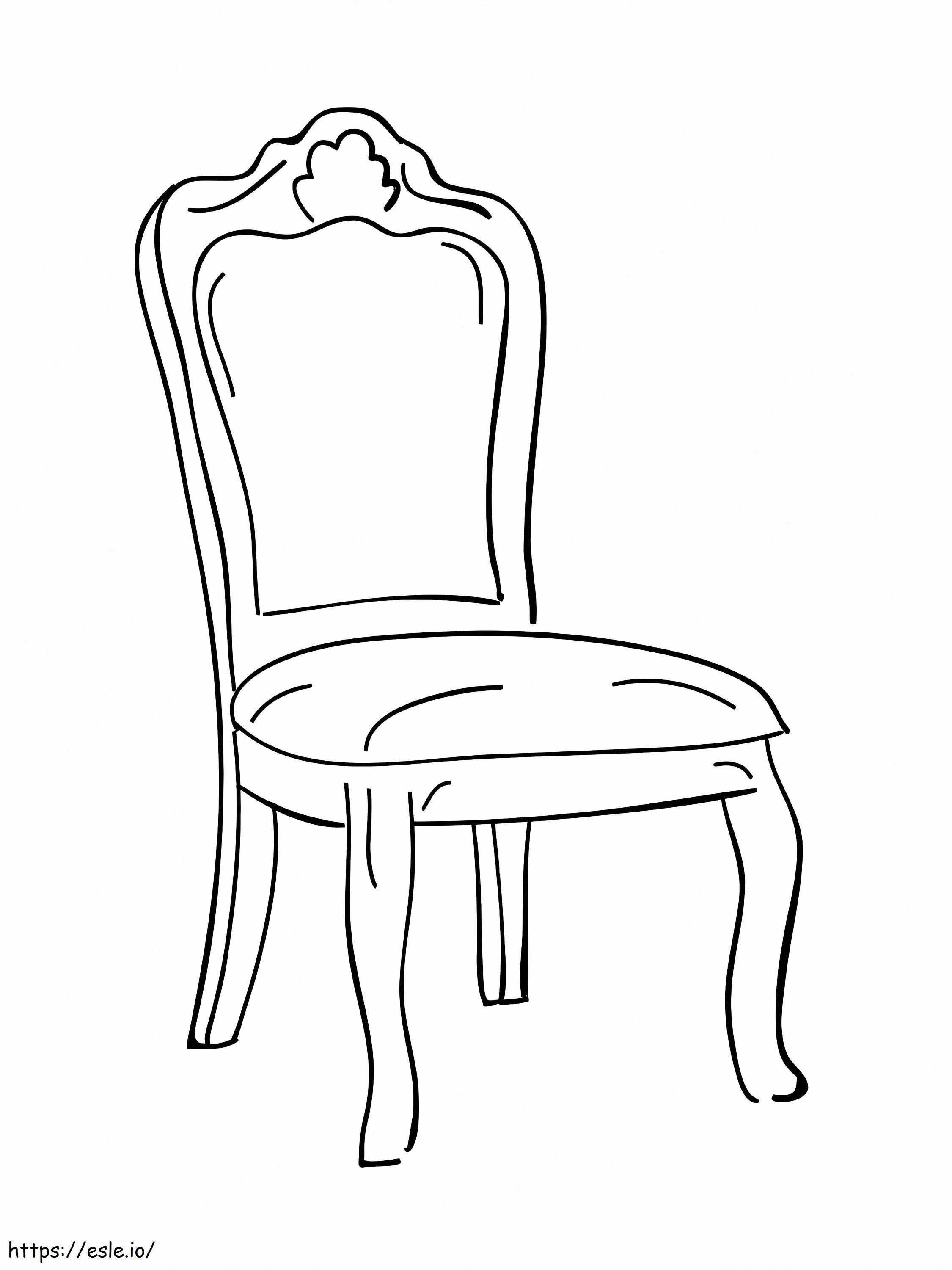 Coloriage Belle chaise à imprimer dessin
