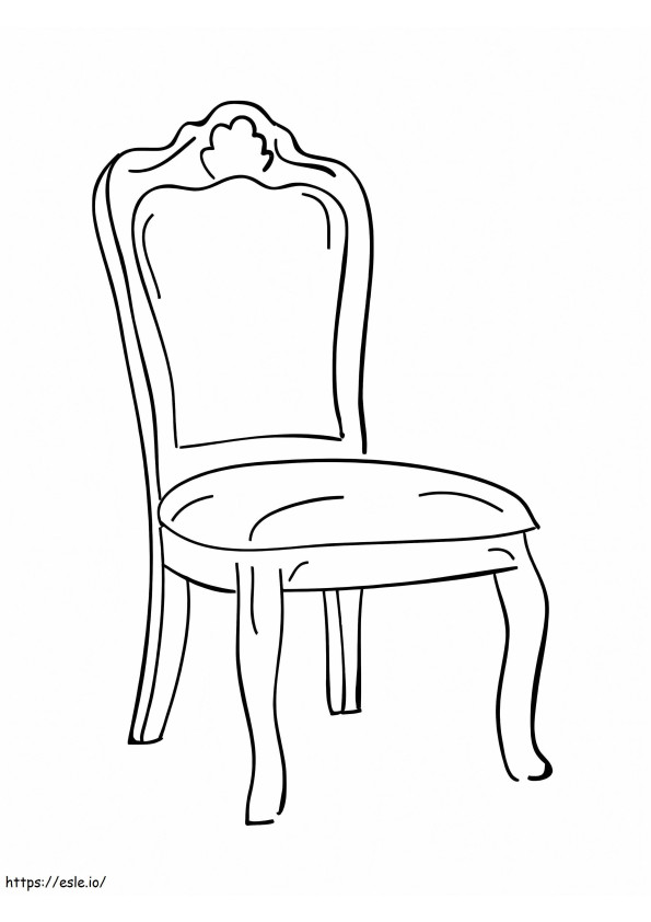 Schöner Stuhl ausmalbilder