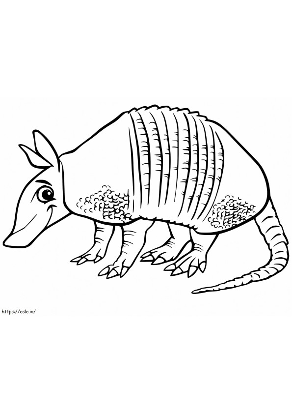 Armadilo Is Smiling coloring page