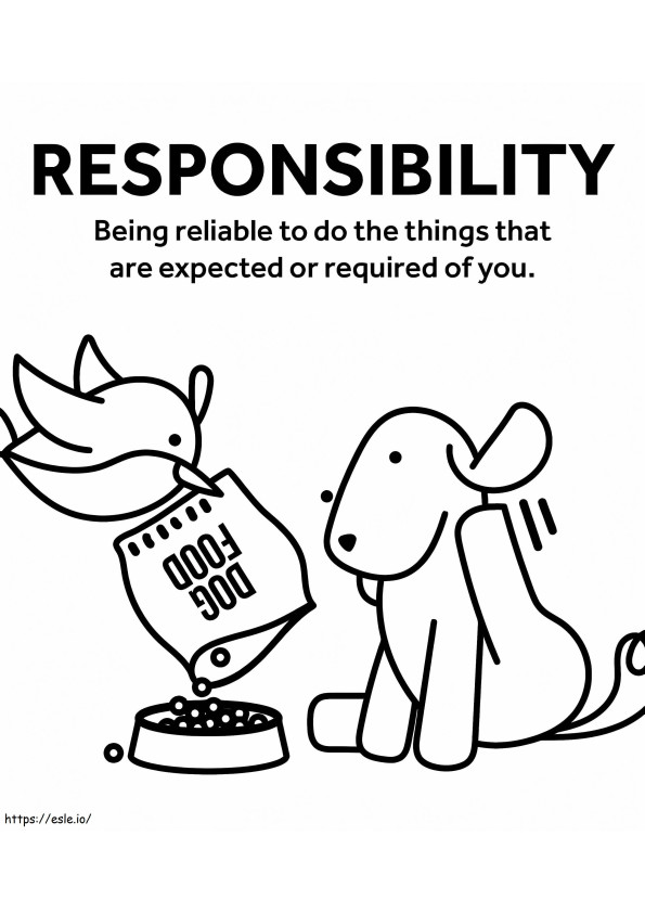 Free Responsibility Quote coloring page