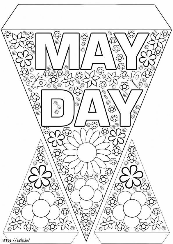 Dibujos para colorear Primero de Mayo imprimible