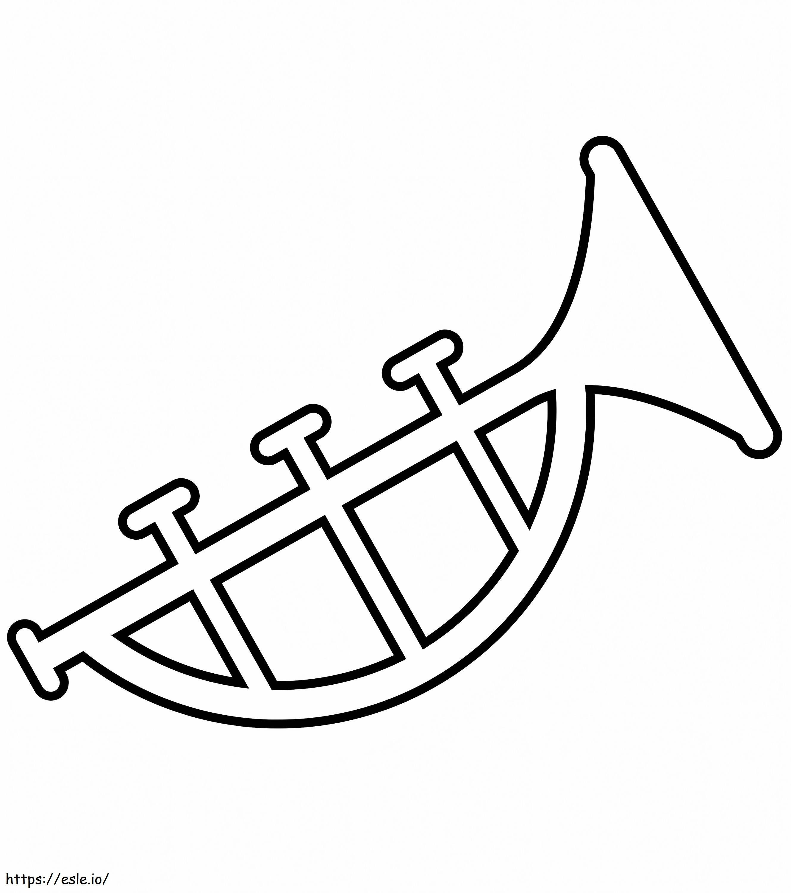 Trompeta simplă 4 de colorat