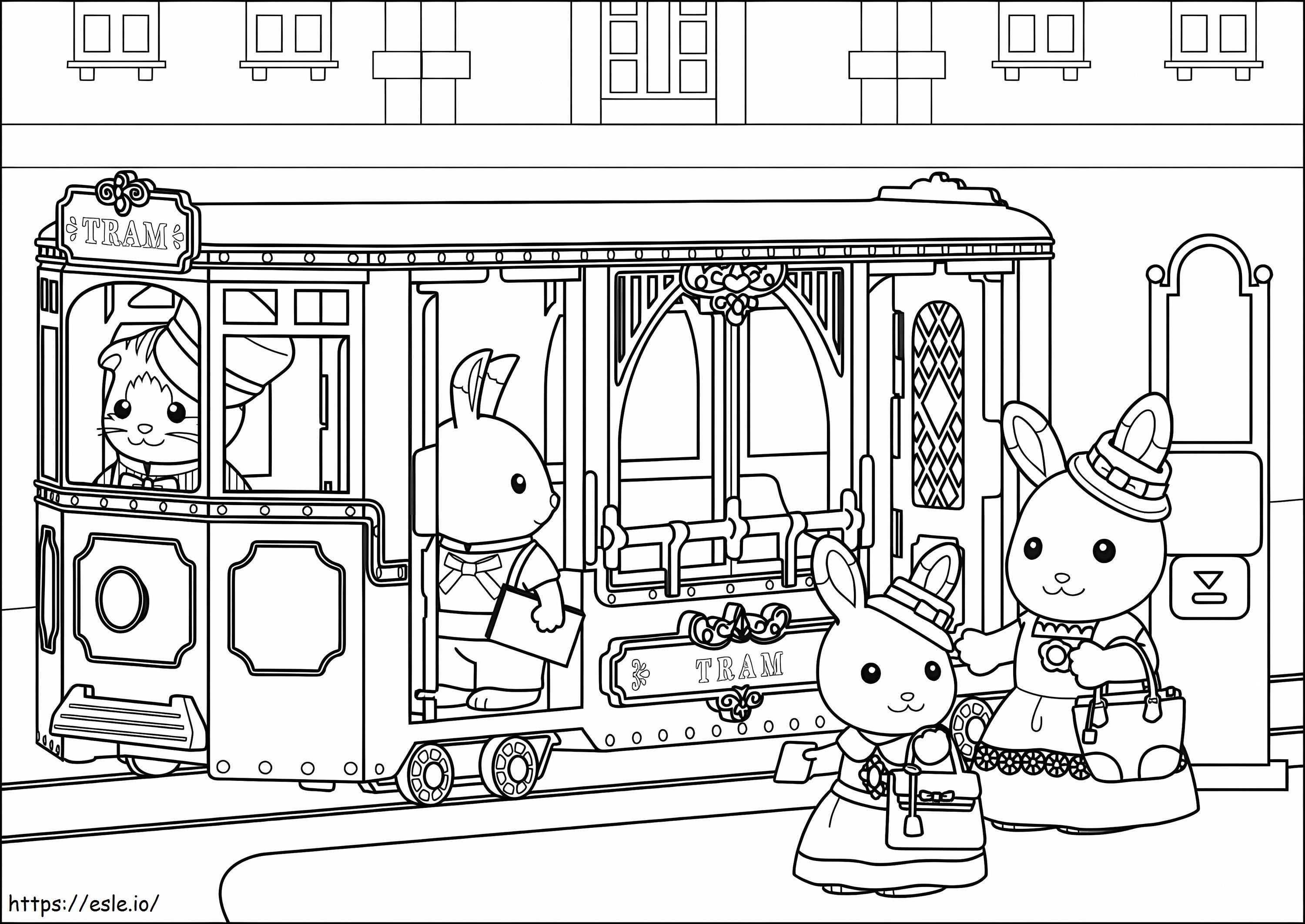 Sylvanian Families 5 coloring page