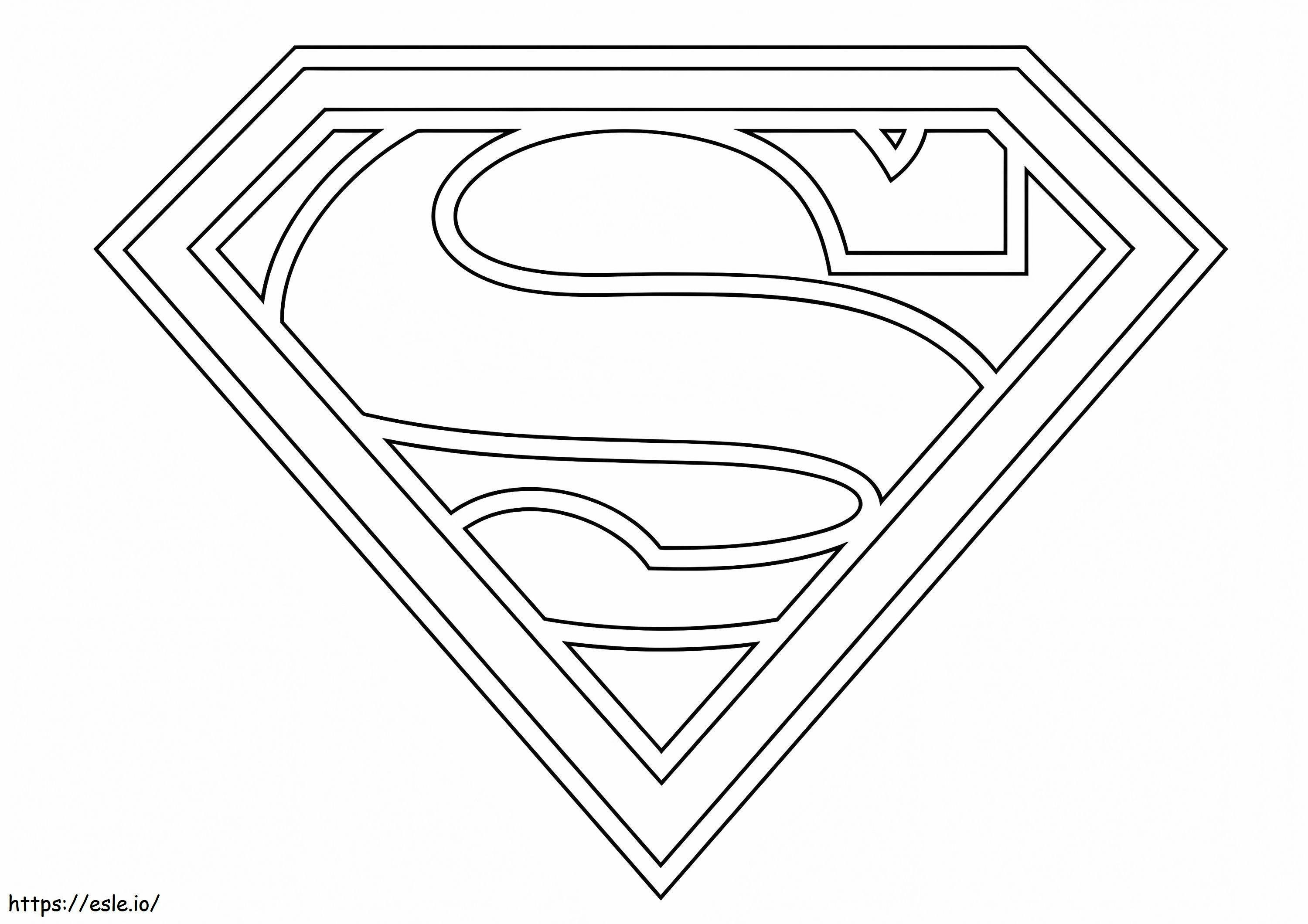 1526636095 Logo di Superman A4 E1630836103625 da colorare
