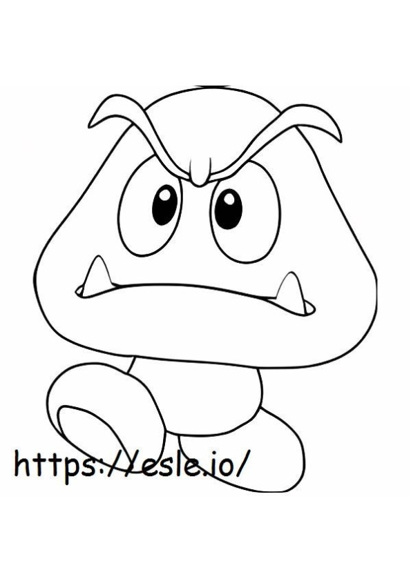 Coloriage 1533005361 Goomba Mario à imprimer dessin