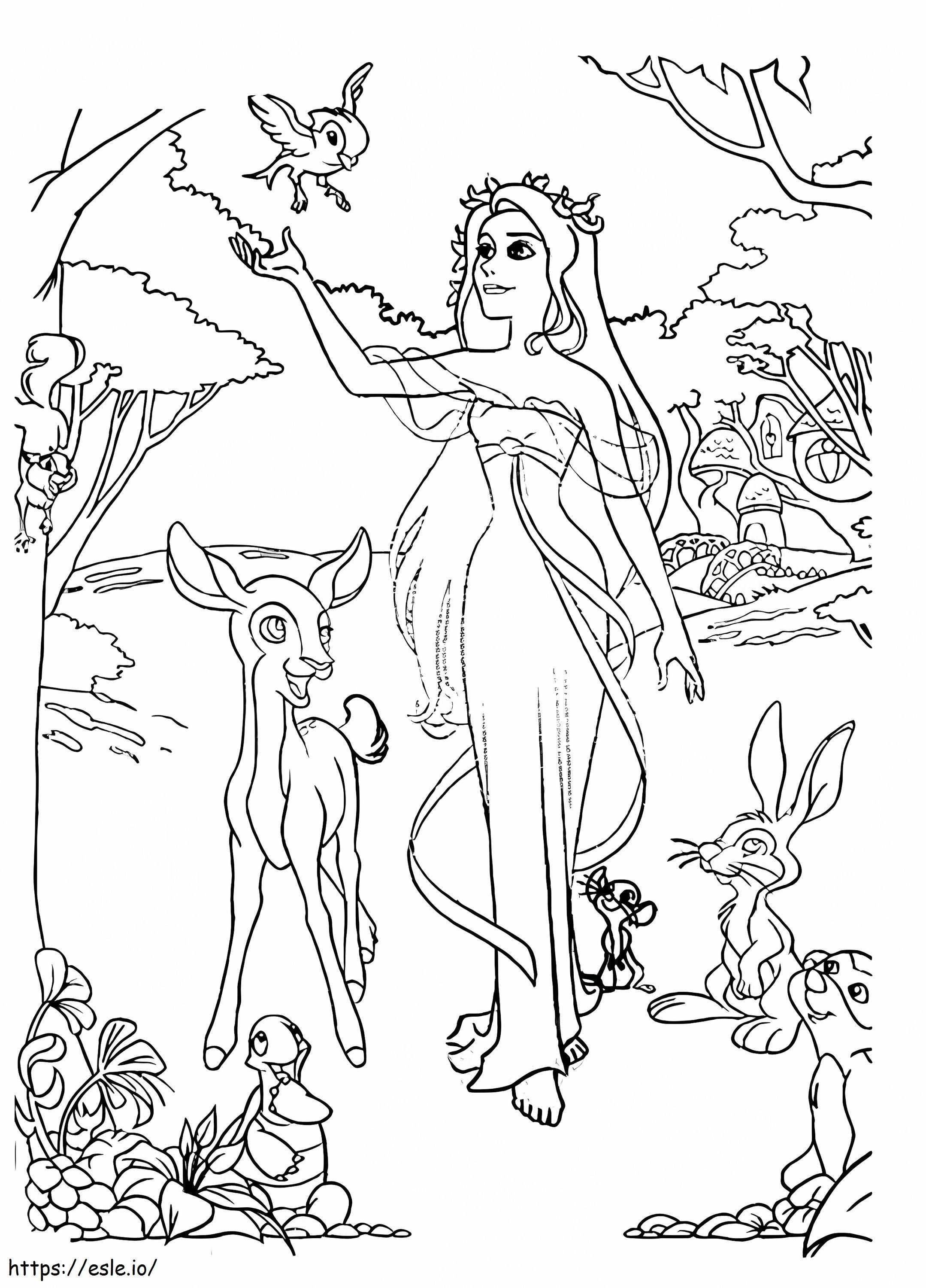 Giselle Y Animal coloring page