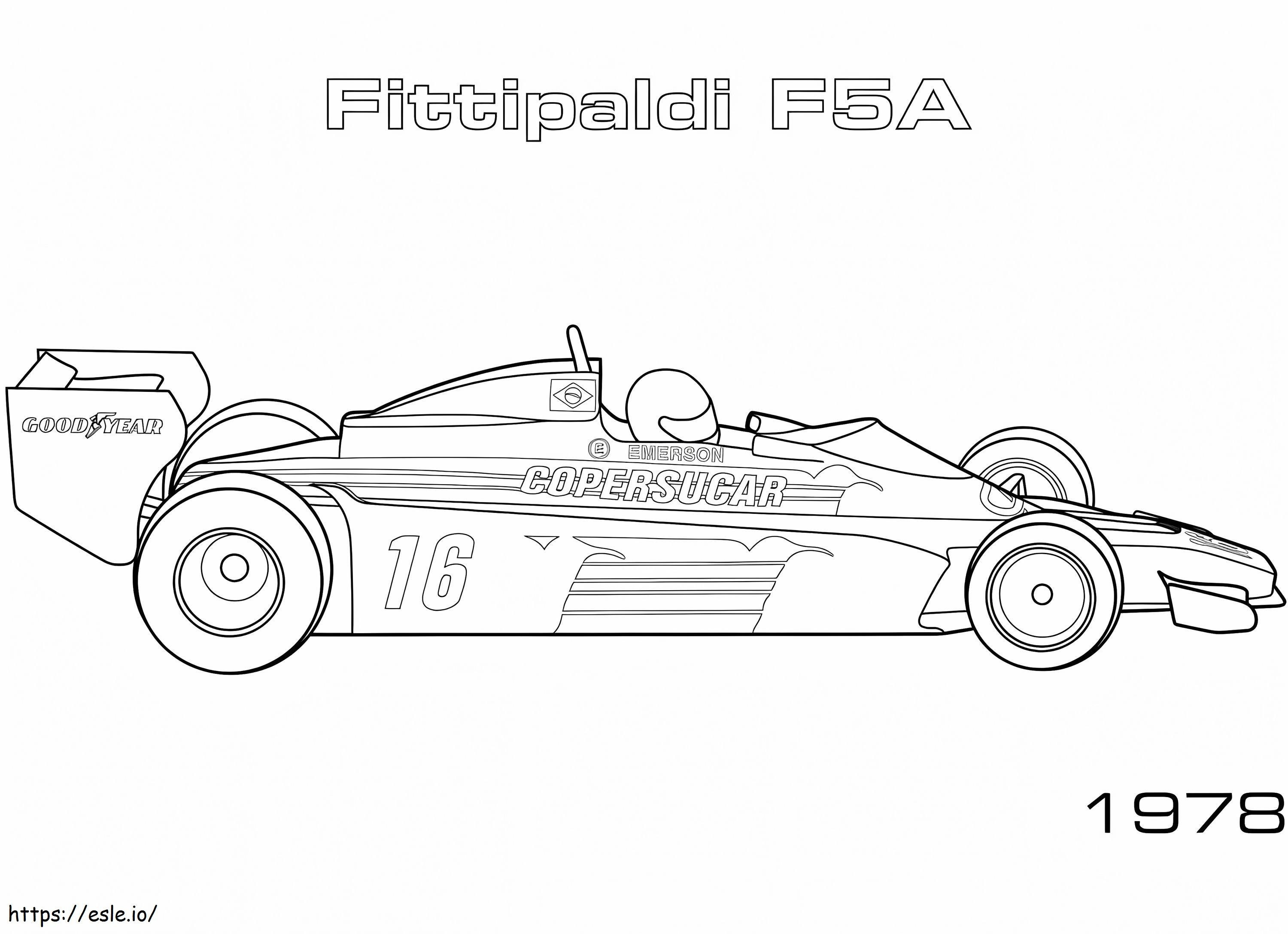 Formula 1 -kilpa-auto 10 värityskuva