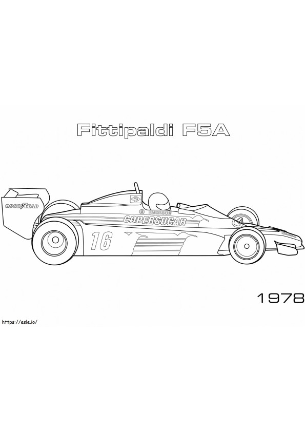 Carro de corrida de Fórmula 1 10 para colorir