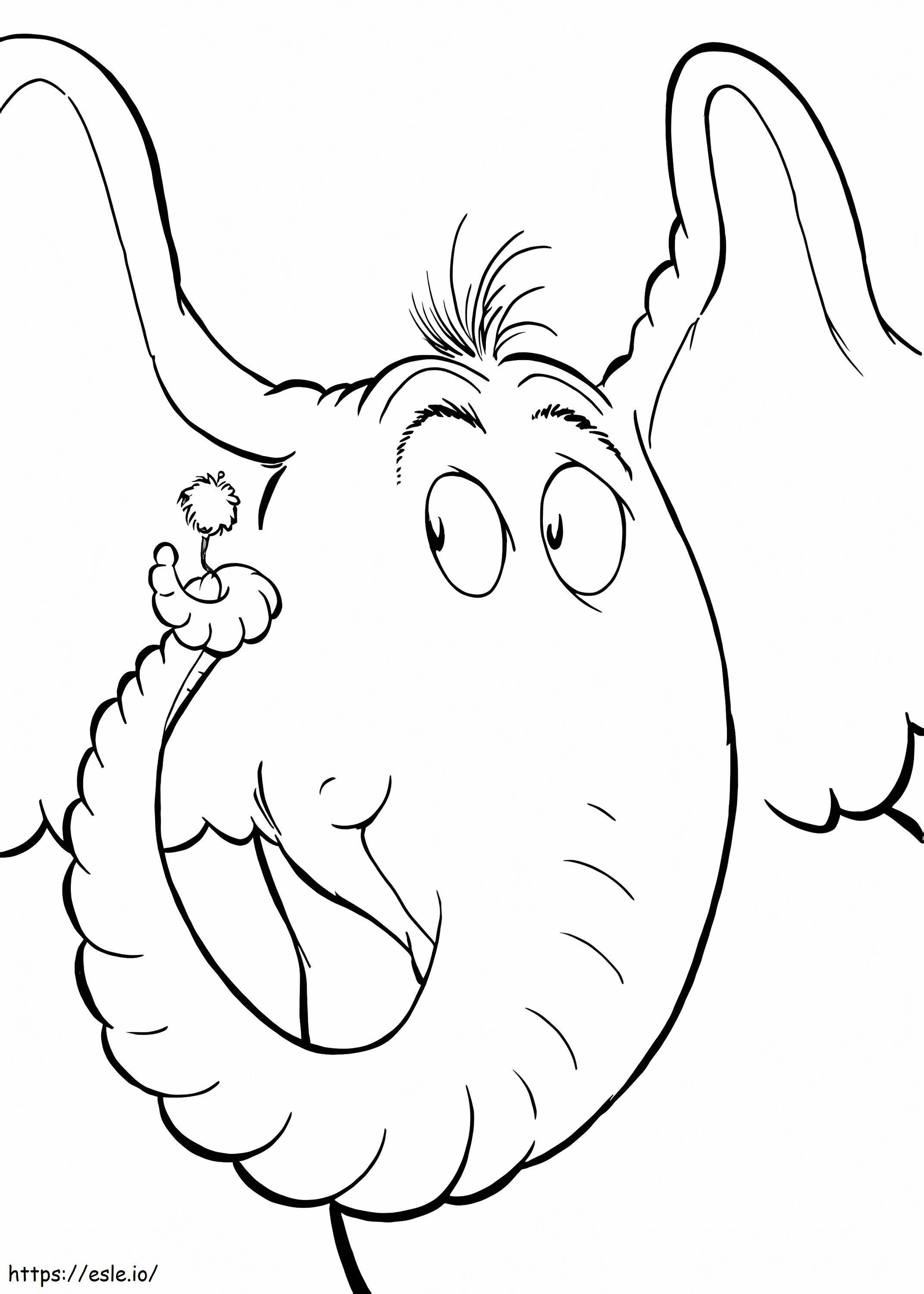 Adorável Horton para colorir
