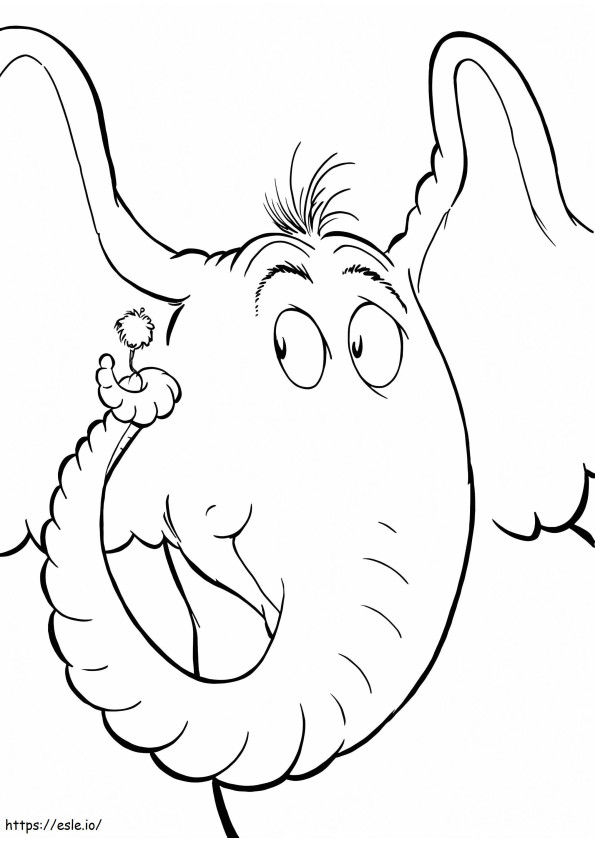 Adorável Horton para colorir