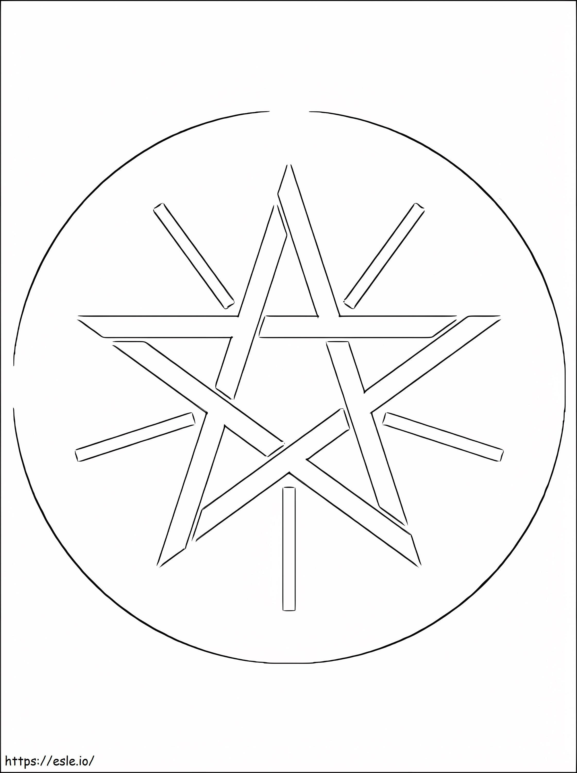 Escudo de armas etíope para colorear