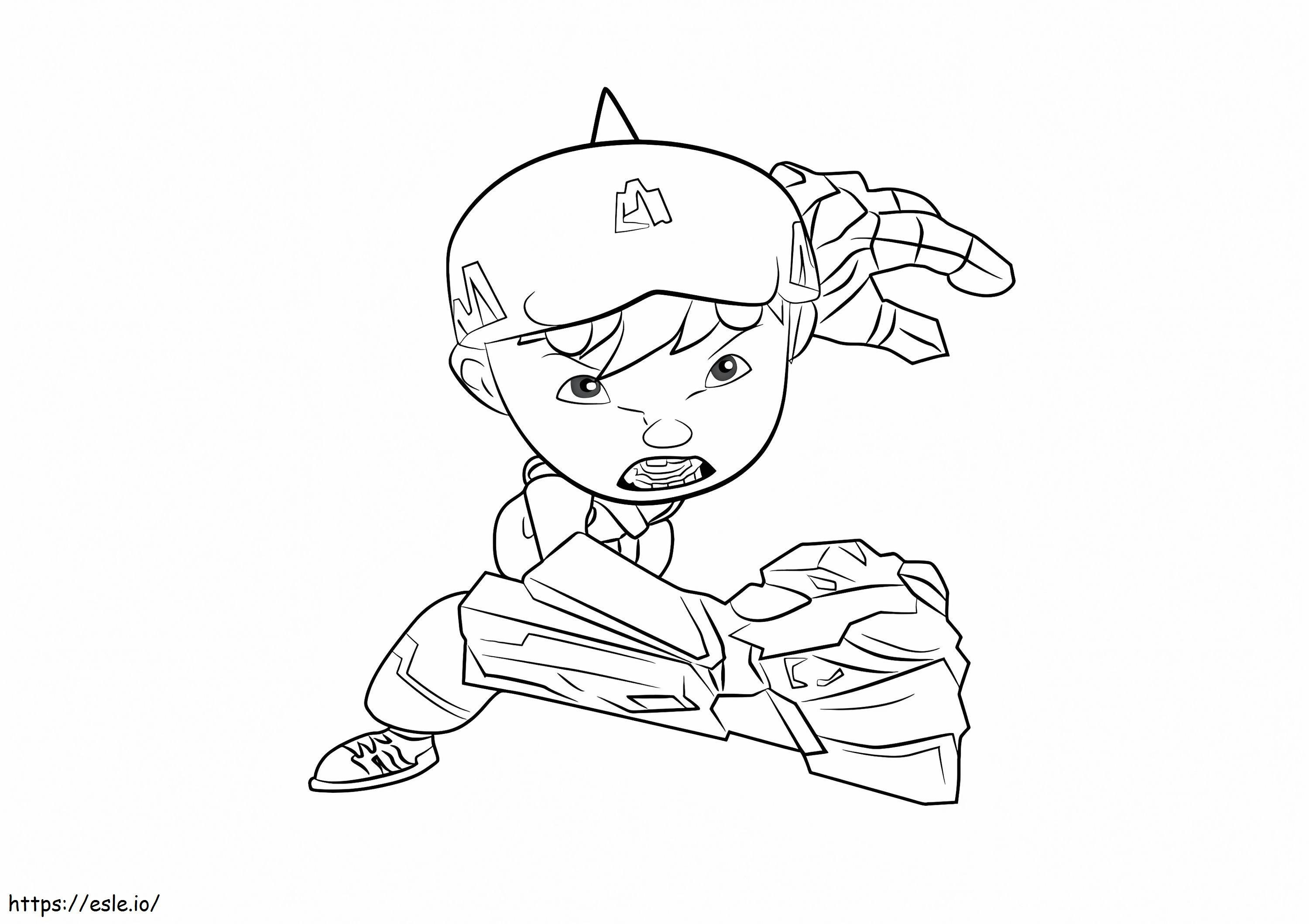 1599091914 How To Draw Boboiboy Quake From Boboiboy Step 0 coloring page