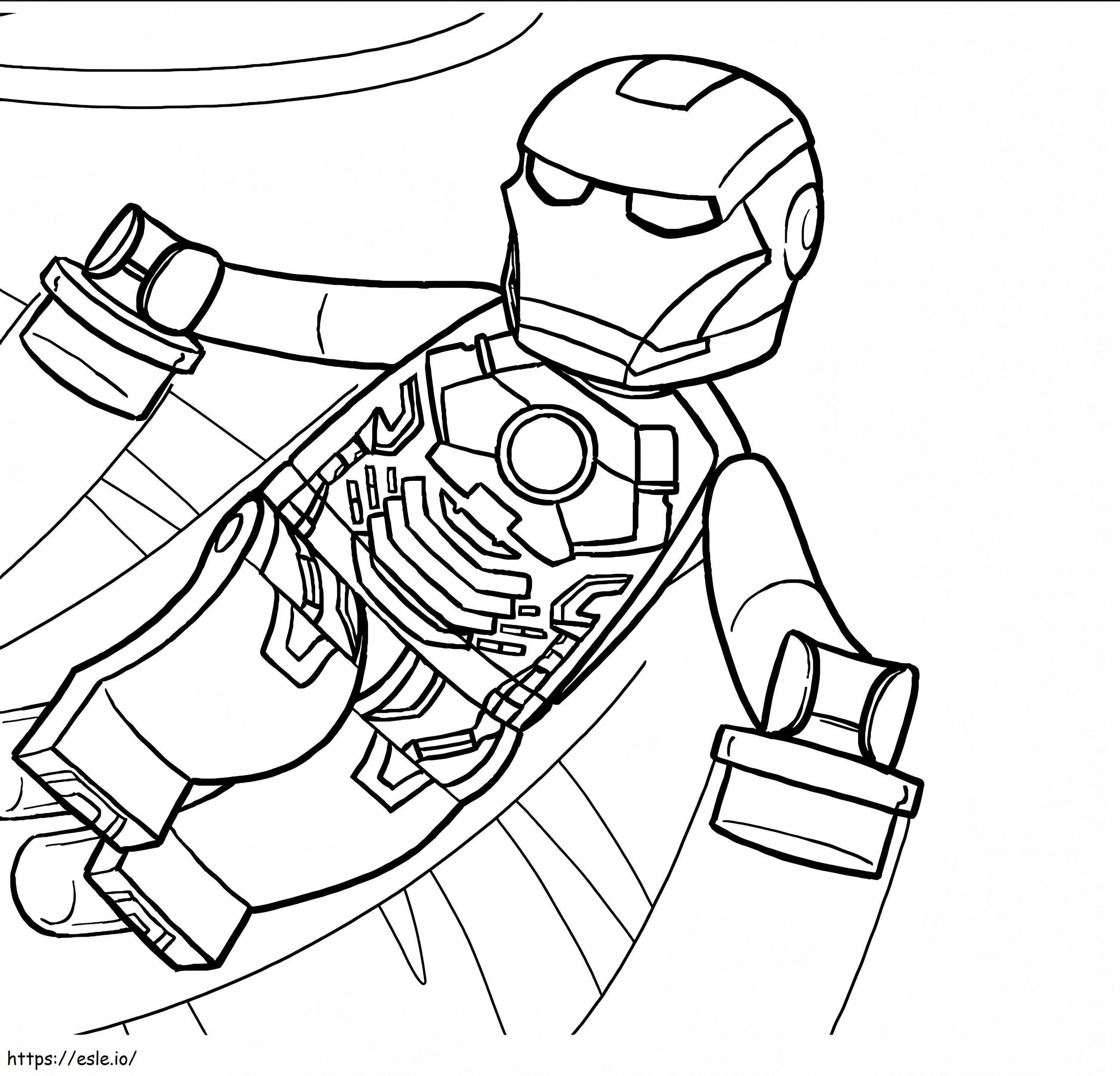 1531791930Lego Iron Man Flying A4 coloring page