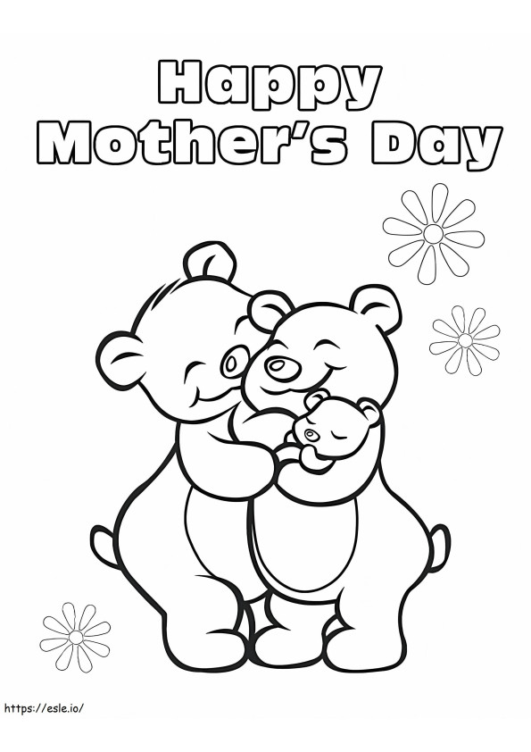 Feliz Dia das Mães 21 para colorir