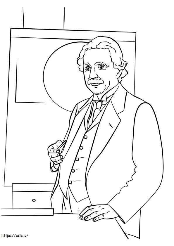 Einstein 1 coloring page