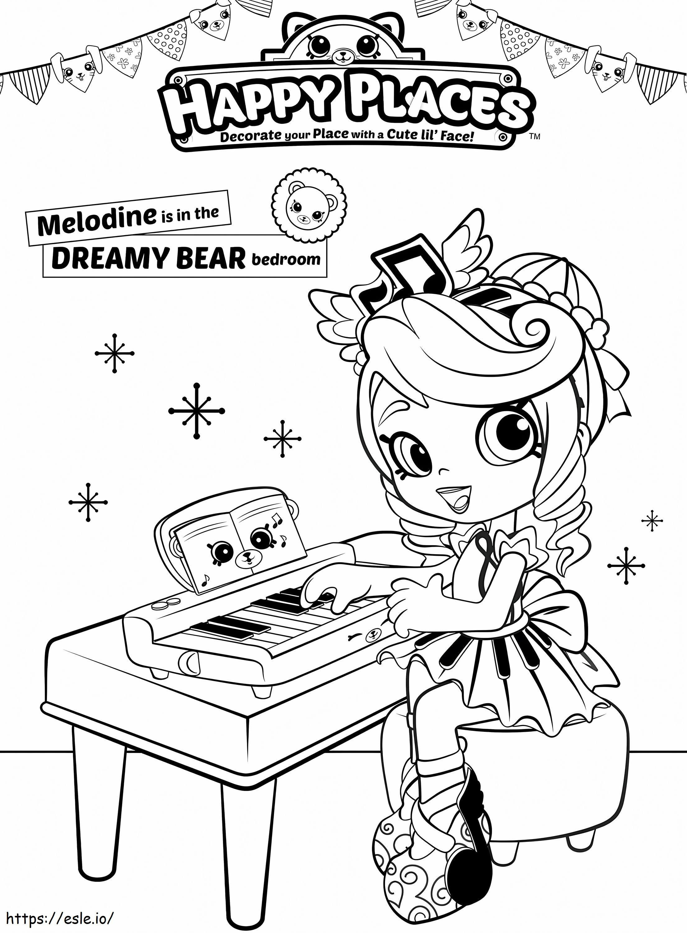 Melodine Shopkins Shoppies coloring page