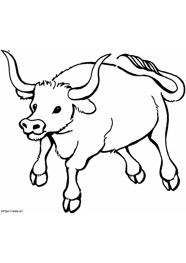 Normal Bull coloring page