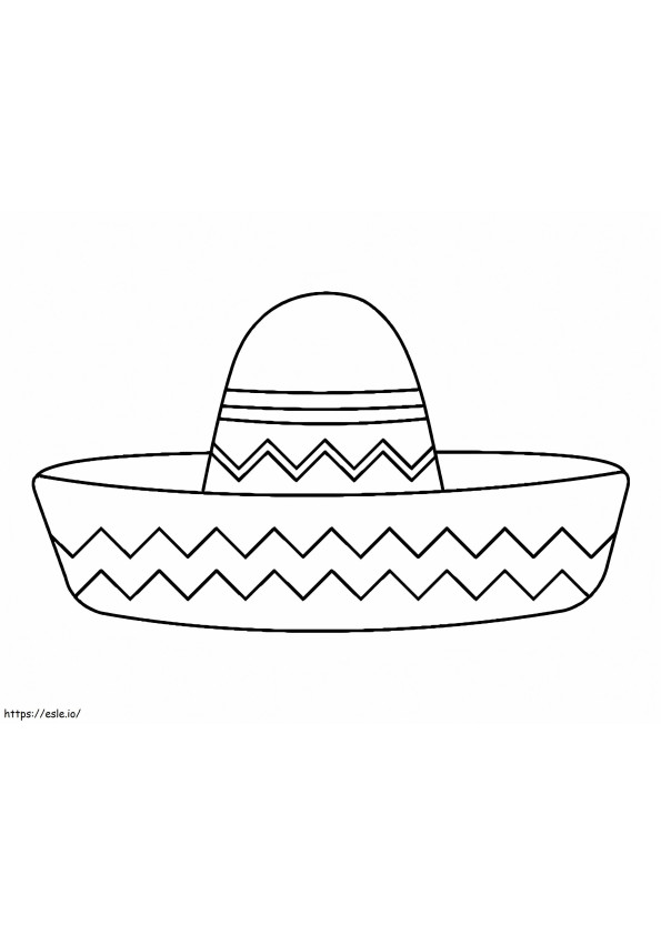Coloriage Sombrero 2 à imprimer dessin