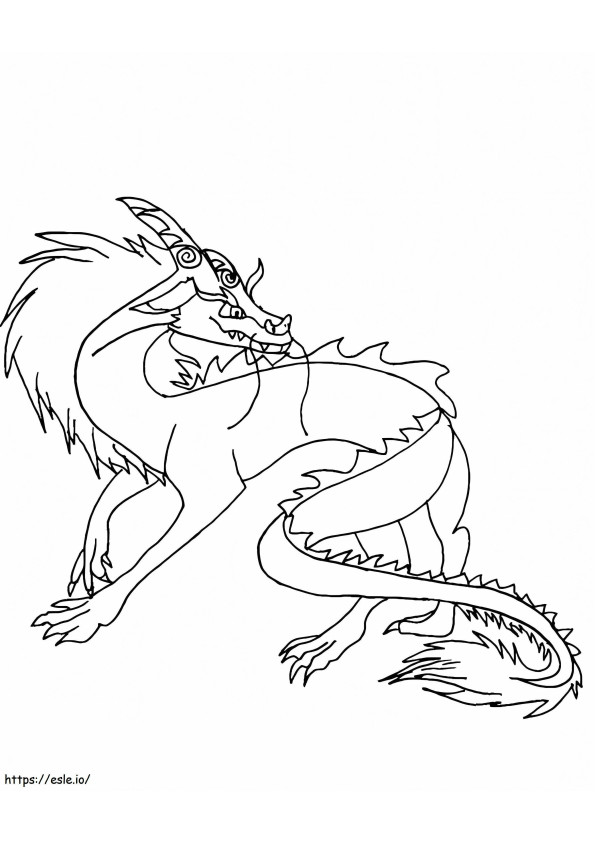 Coloriage Dragon Sisu 1 à imprimer dessin