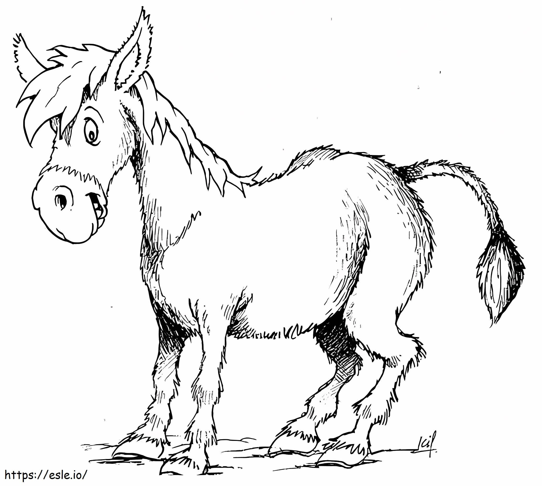 Normal Donkey coloring page