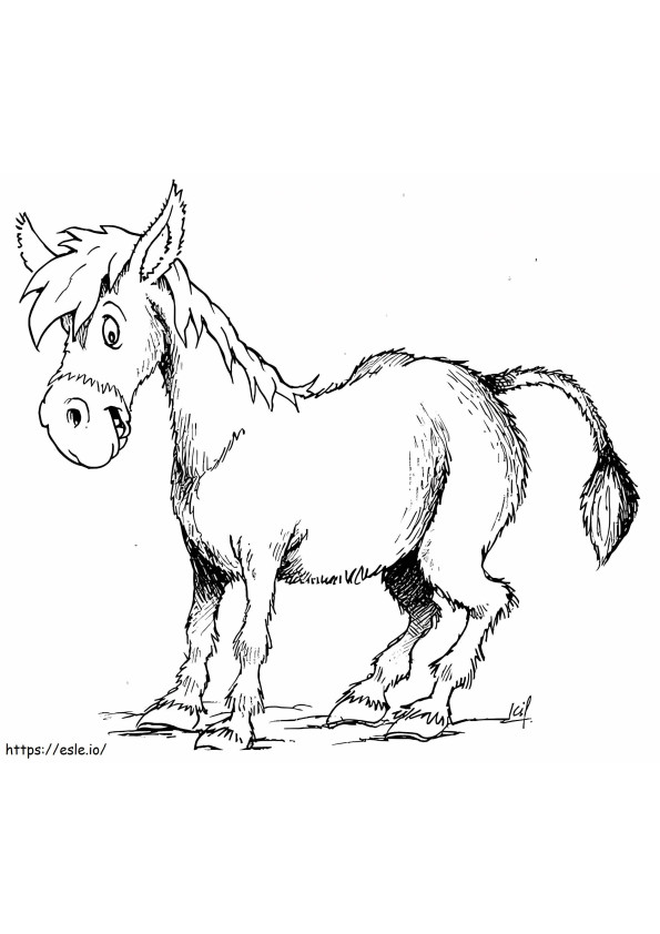 Normal Donkey coloring page