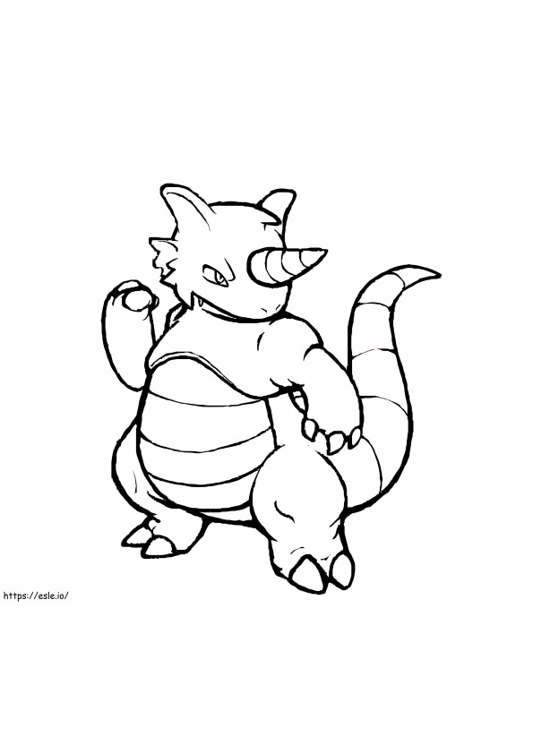 Rhydon 4 coloring page