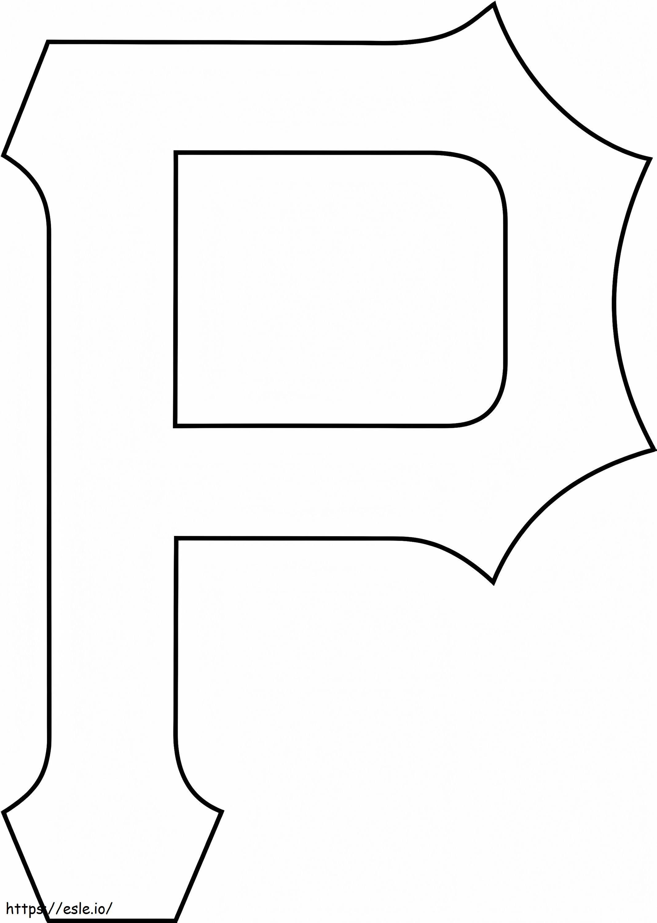 Pittsburgh Pirates-logo kleurplaat kleurplaat