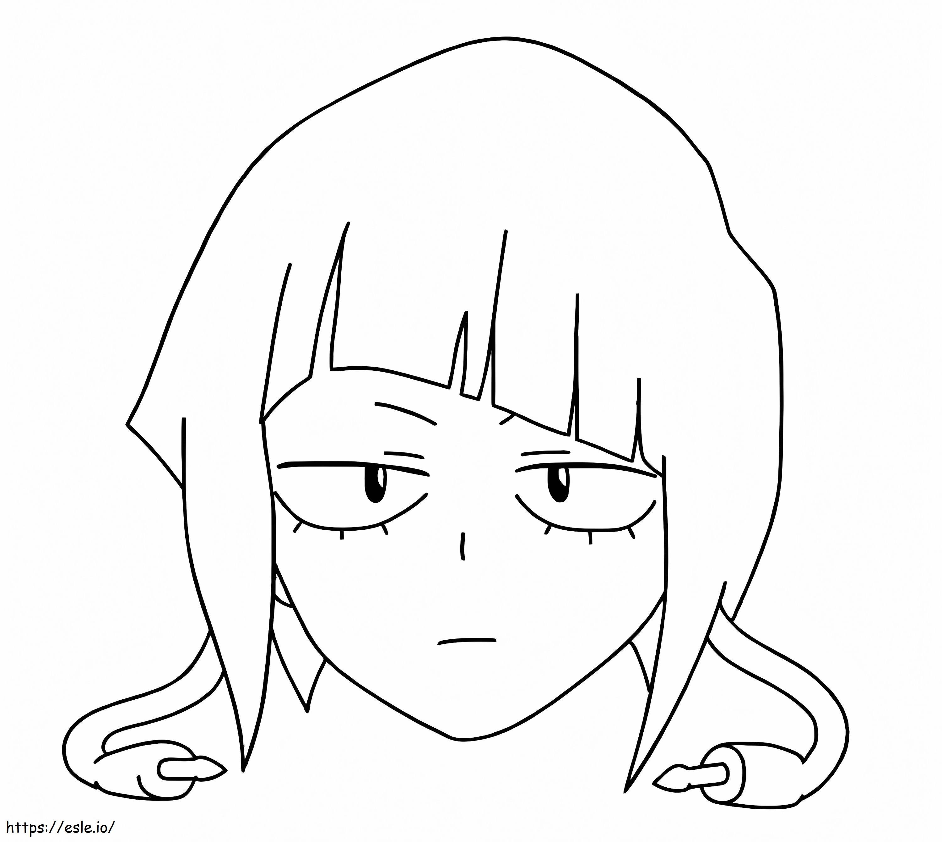Kyouka Jirous Face coloring page